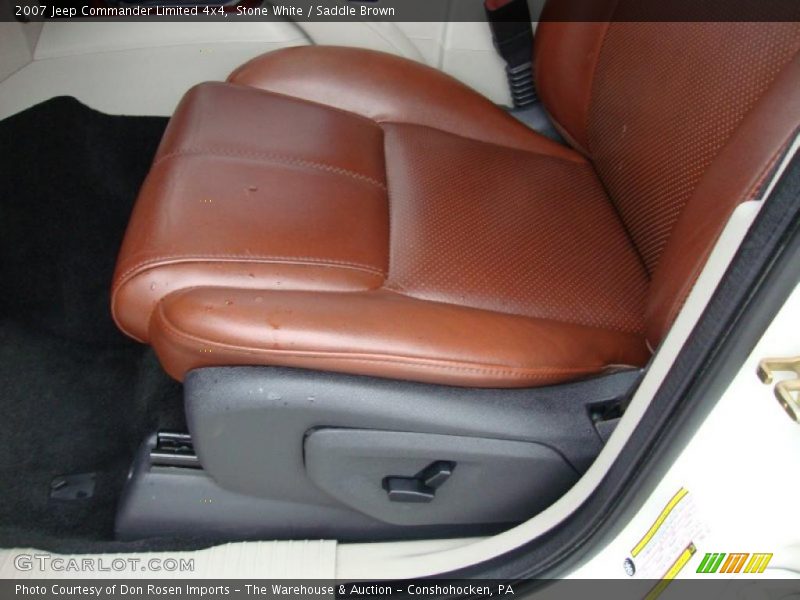Stone White / Saddle Brown 2007 Jeep Commander Limited 4x4