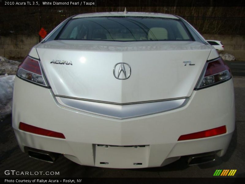 White Diamond Pearl / Taupe 2010 Acura TL 3.5