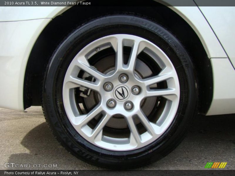 White Diamond Pearl / Taupe 2010 Acura TL 3.5