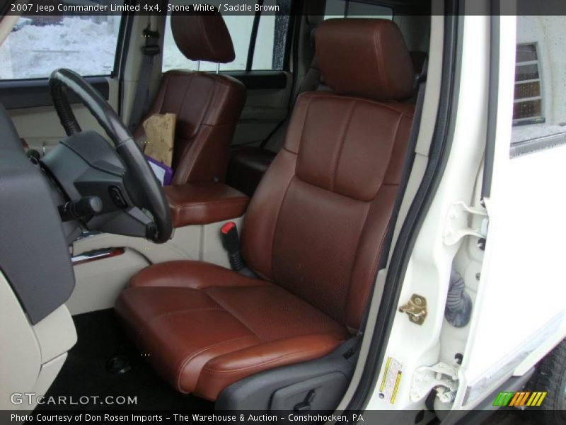 Stone White / Saddle Brown 2007 Jeep Commander Limited 4x4