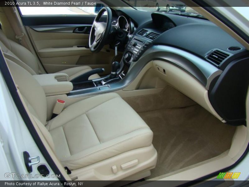 White Diamond Pearl / Taupe 2010 Acura TL 3.5