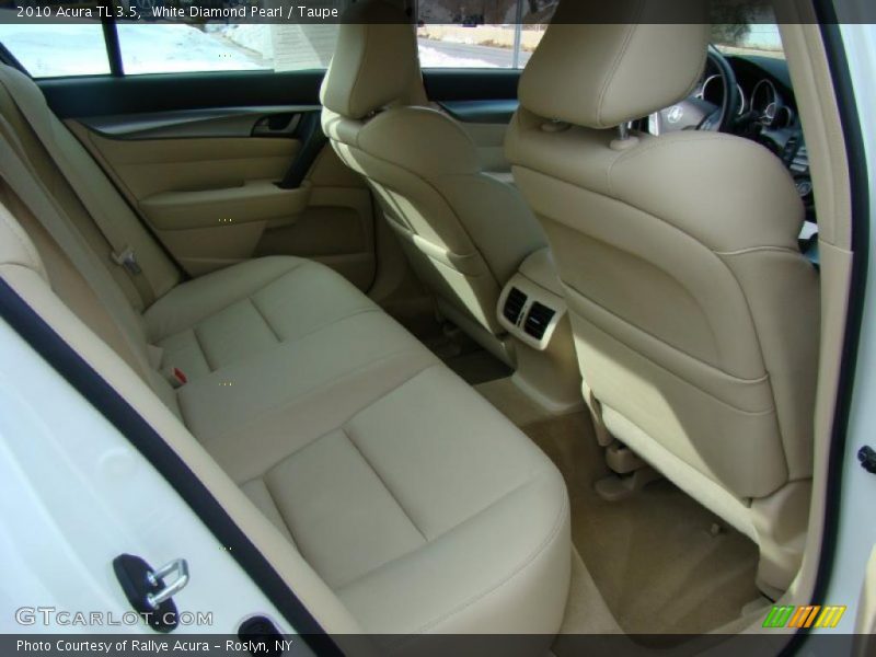 White Diamond Pearl / Taupe 2010 Acura TL 3.5