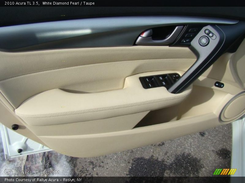 White Diamond Pearl / Taupe 2010 Acura TL 3.5