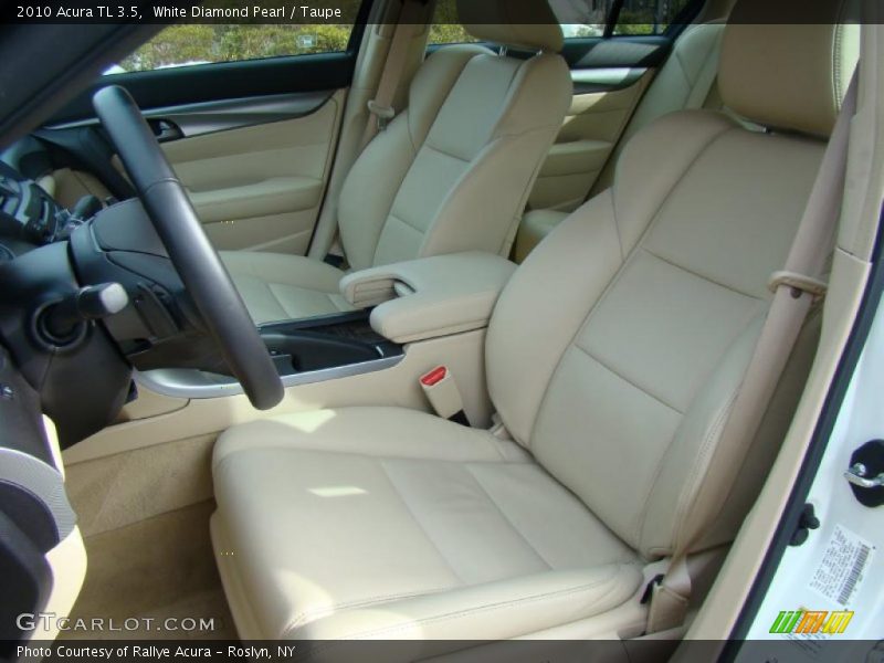 White Diamond Pearl / Taupe 2010 Acura TL 3.5