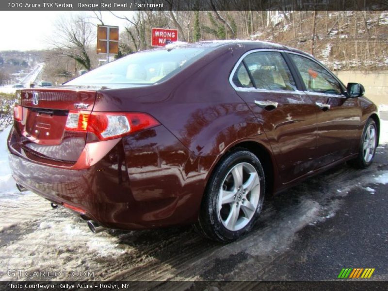 Basque Red Pearl / Parchment 2010 Acura TSX Sedan