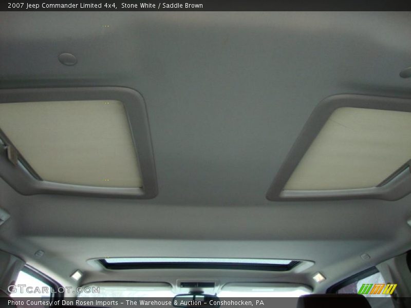 Stone White / Saddle Brown 2007 Jeep Commander Limited 4x4