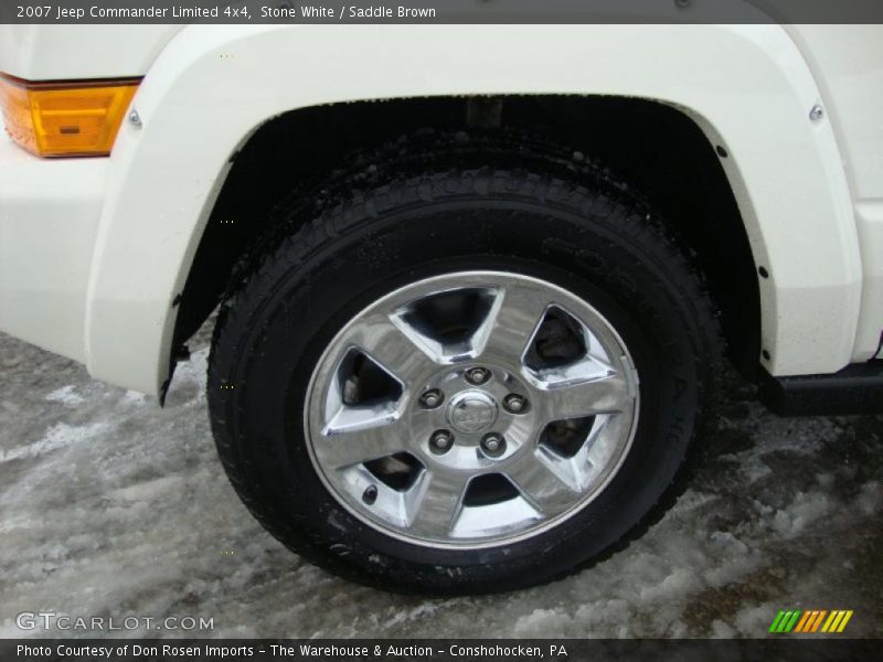 Stone White / Saddle Brown 2007 Jeep Commander Limited 4x4