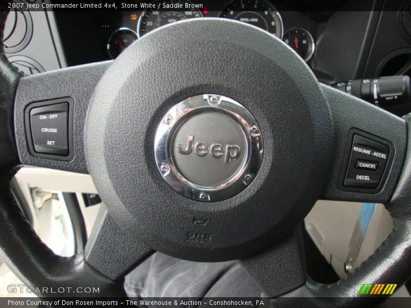 Stone White / Saddle Brown 2007 Jeep Commander Limited 4x4