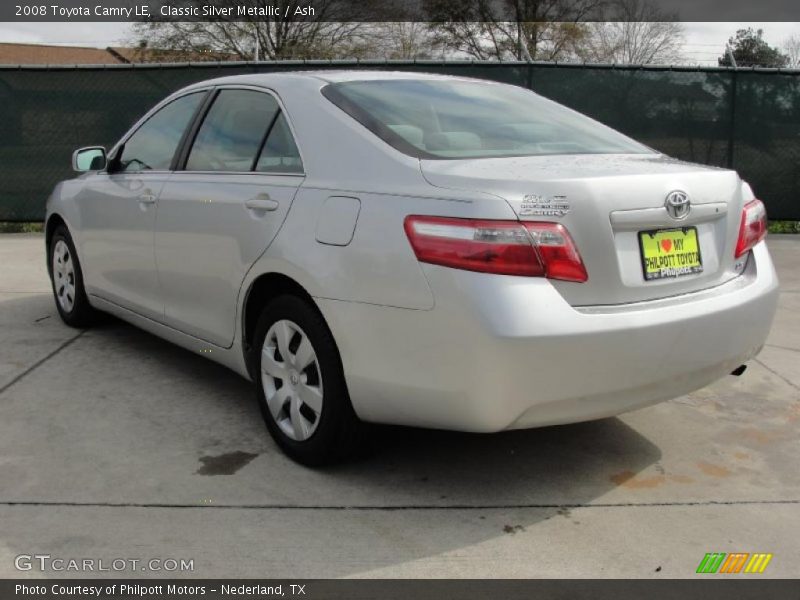 Classic Silver Metallic / Ash 2008 Toyota Camry LE