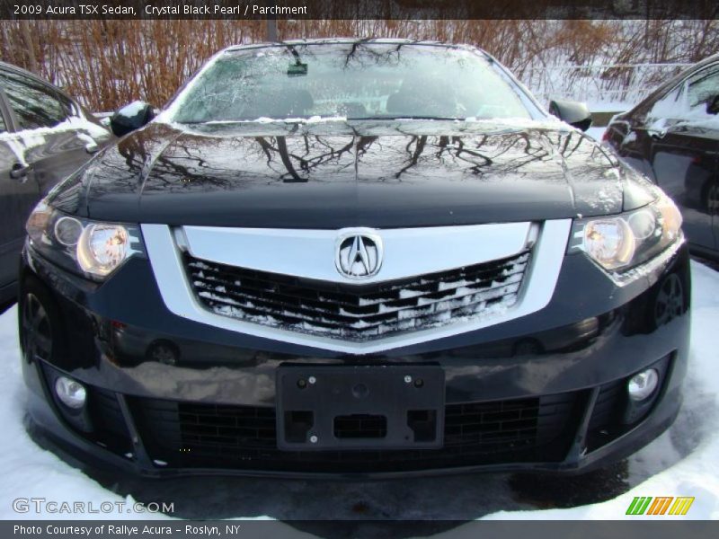 Crystal Black Pearl / Parchment 2009 Acura TSX Sedan