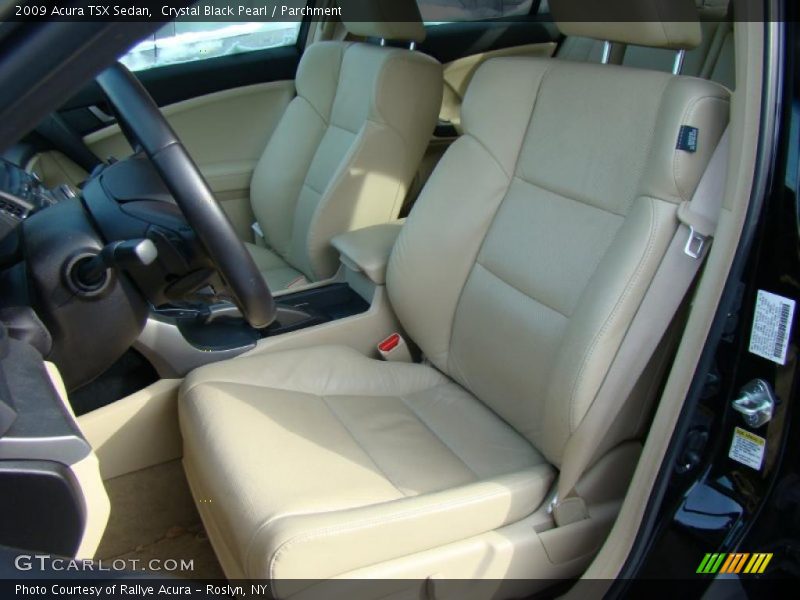 Crystal Black Pearl / Parchment 2009 Acura TSX Sedan