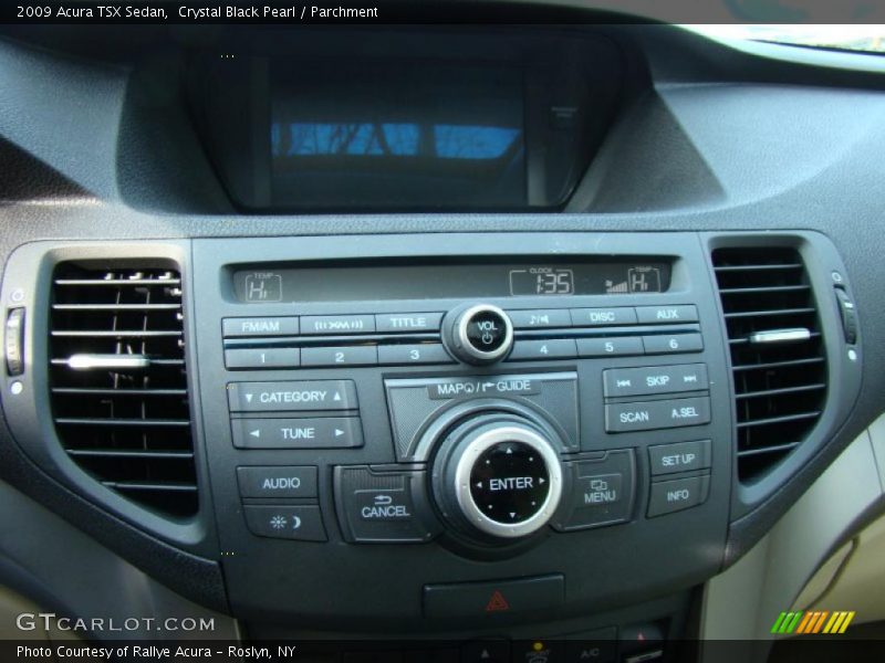 Crystal Black Pearl / Parchment 2009 Acura TSX Sedan