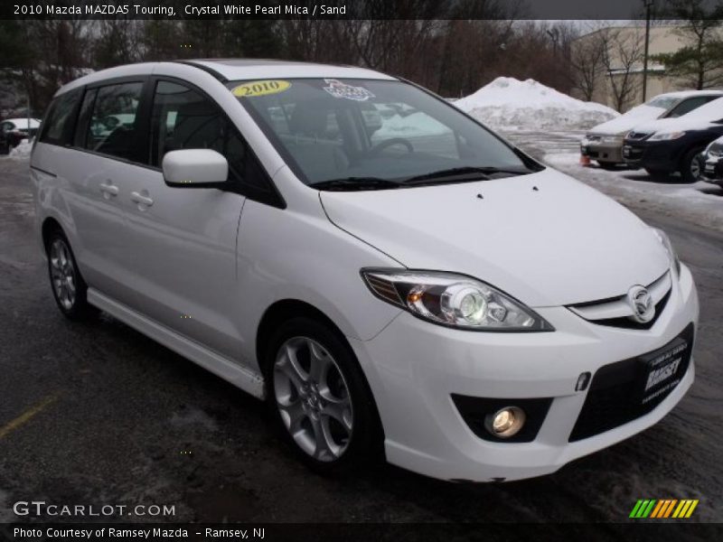 Crystal White Pearl Mica / Sand 2010 Mazda MAZDA5 Touring