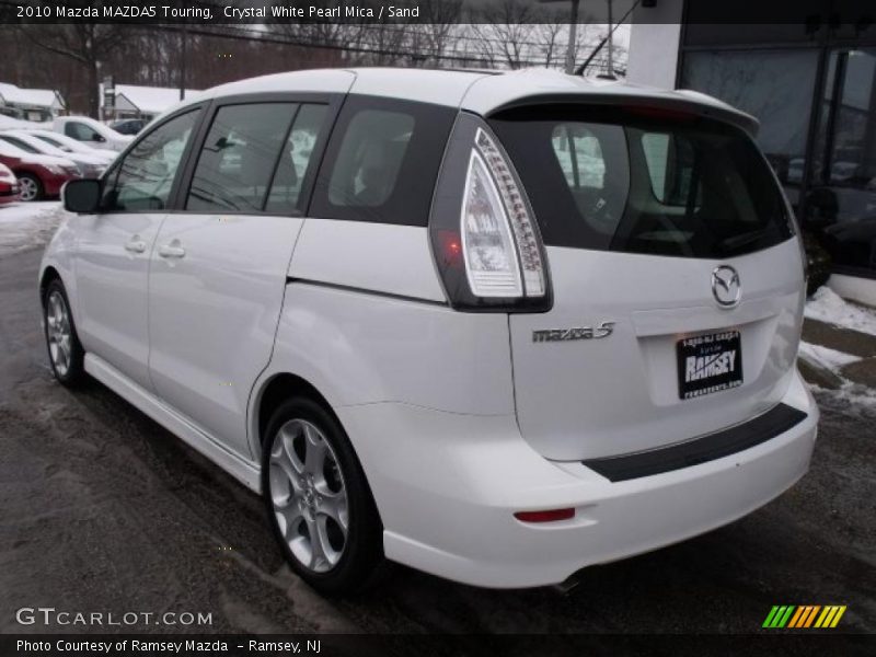 Crystal White Pearl Mica / Sand 2010 Mazda MAZDA5 Touring