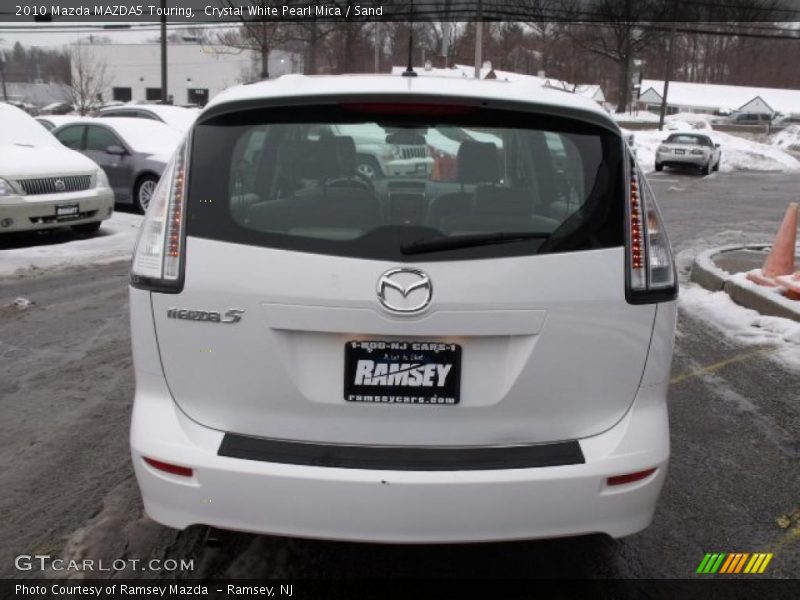 Crystal White Pearl Mica / Sand 2010 Mazda MAZDA5 Touring