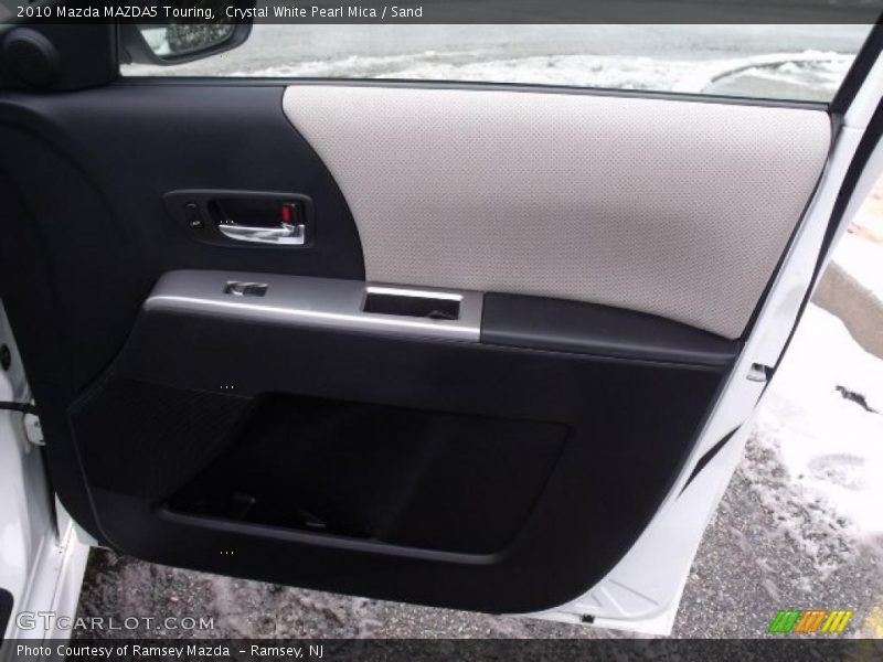 Crystal White Pearl Mica / Sand 2010 Mazda MAZDA5 Touring