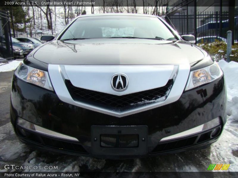 Crystal Black Pearl / Parchment 2009 Acura TL 3.5
