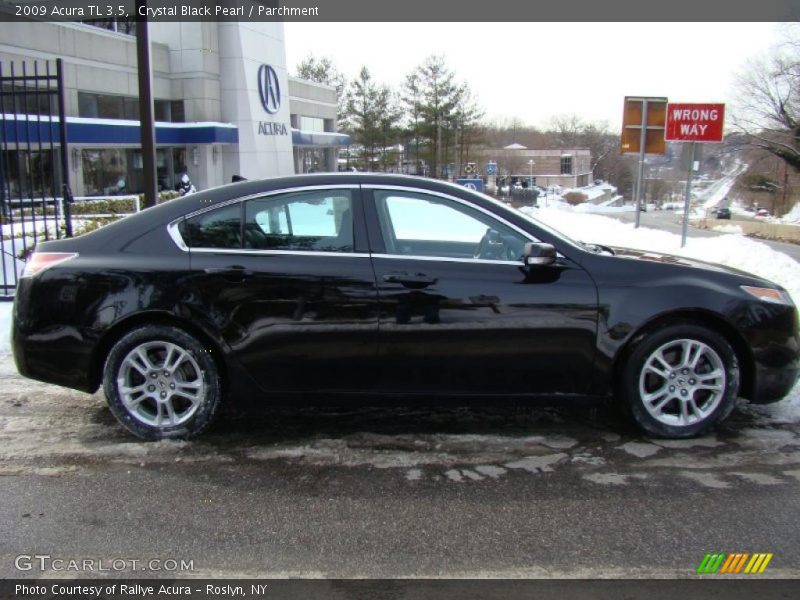 Crystal Black Pearl / Parchment 2009 Acura TL 3.5