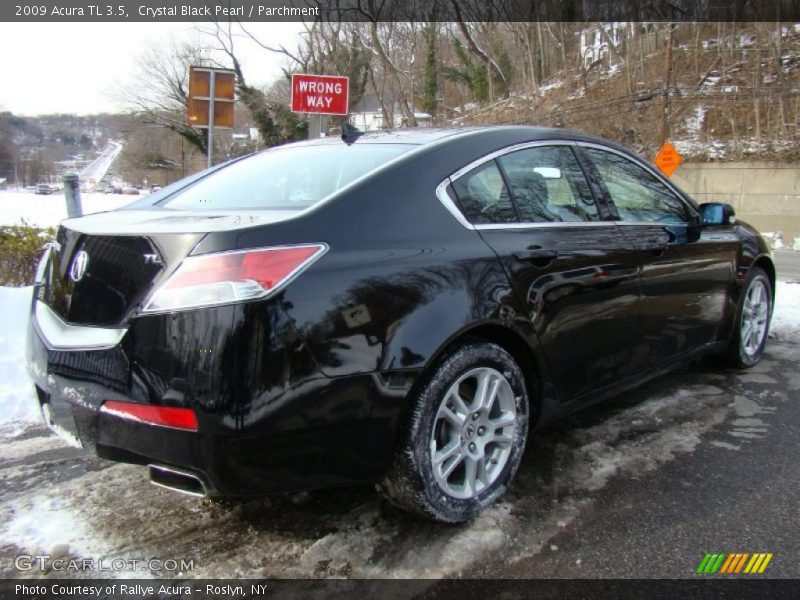 Crystal Black Pearl / Parchment 2009 Acura TL 3.5