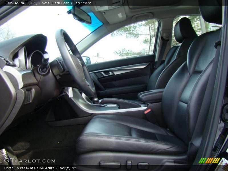 Crystal Black Pearl / Parchment 2009 Acura TL 3.5