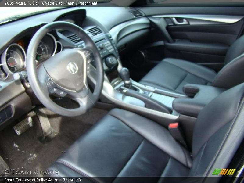 Crystal Black Pearl / Parchment 2009 Acura TL 3.5