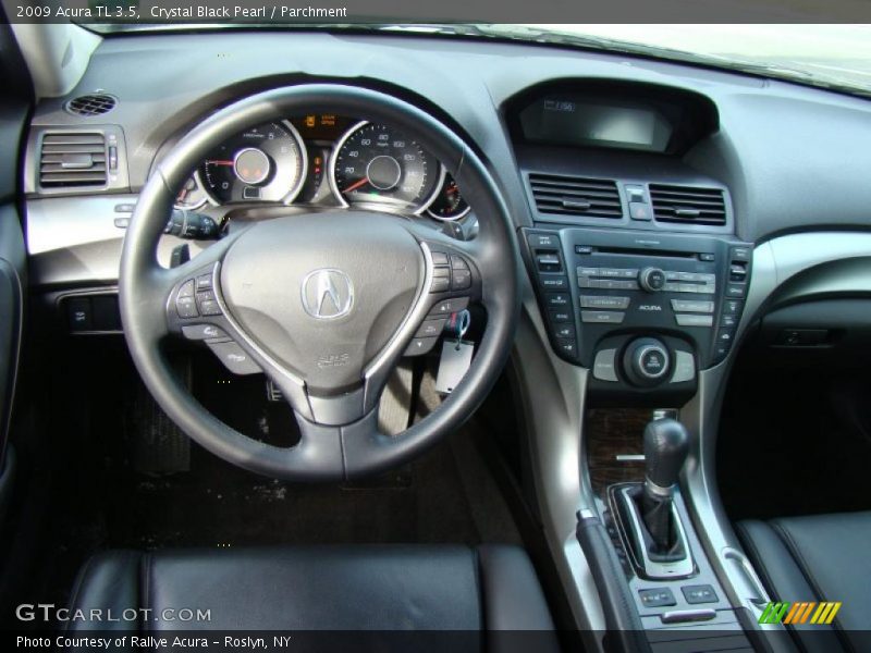 Crystal Black Pearl / Parchment 2009 Acura TL 3.5