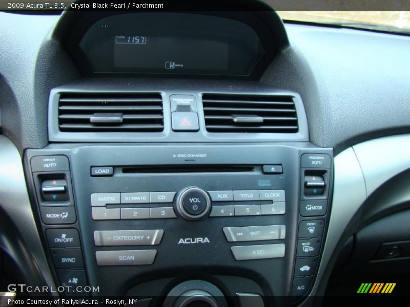 Crystal Black Pearl / Parchment 2009 Acura TL 3.5