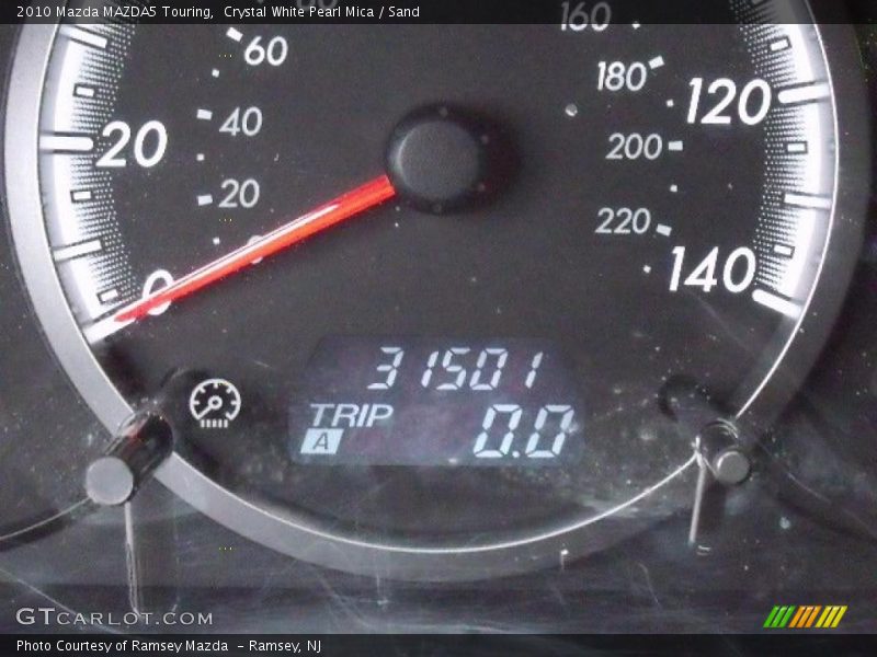 Crystal White Pearl Mica / Sand 2010 Mazda MAZDA5 Touring