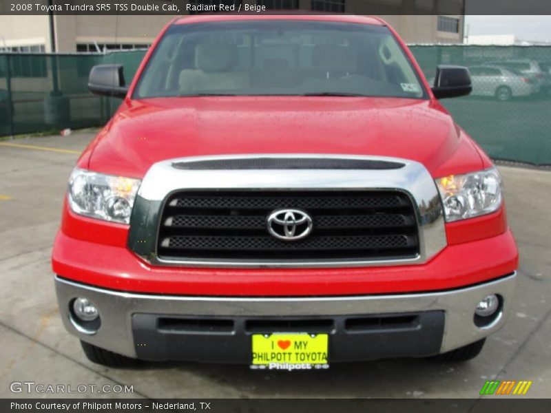 Radiant Red / Beige 2008 Toyota Tundra SR5 TSS Double Cab