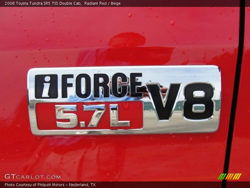 Radiant Red / Beige 2008 Toyota Tundra SR5 TSS Double Cab