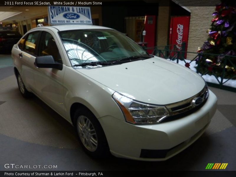 White Suede / Medium Stone 2011 Ford Focus SE Sedan