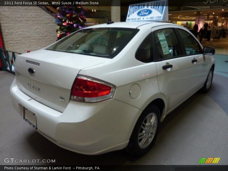 White Suede / Medium Stone 2011 Ford Focus SE Sedan