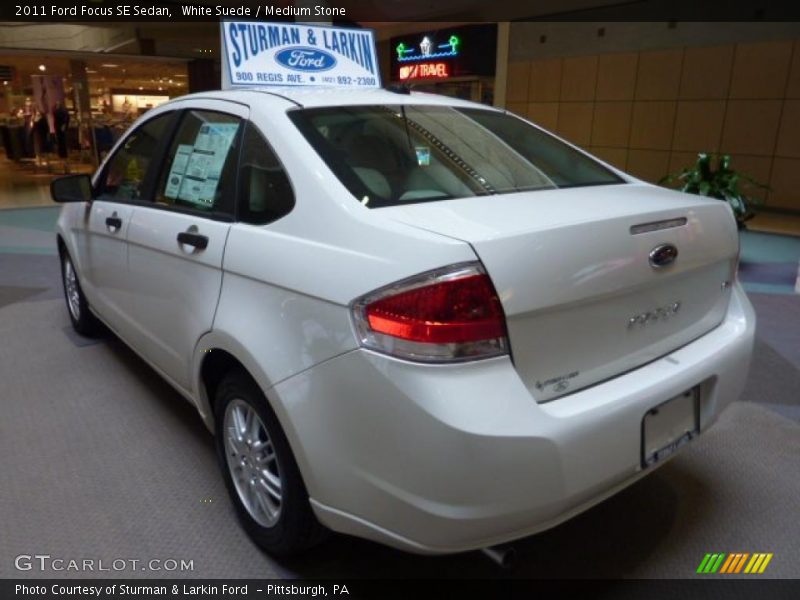 White Suede / Medium Stone 2011 Ford Focus SE Sedan