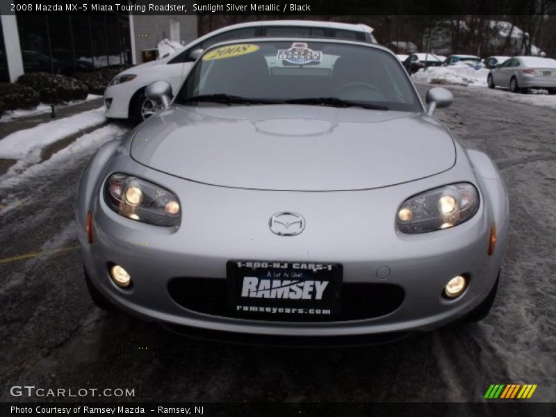 Sunlight Silver Metallic / Black 2008 Mazda MX-5 Miata Touring Roadster