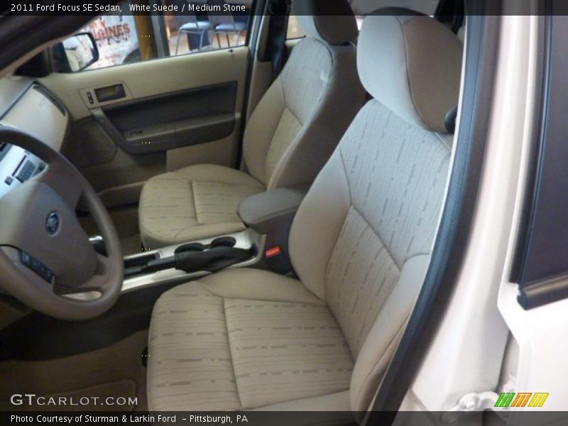 White Suede / Medium Stone 2011 Ford Focus SE Sedan