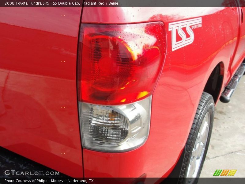 Radiant Red / Beige 2008 Toyota Tundra SR5 TSS Double Cab