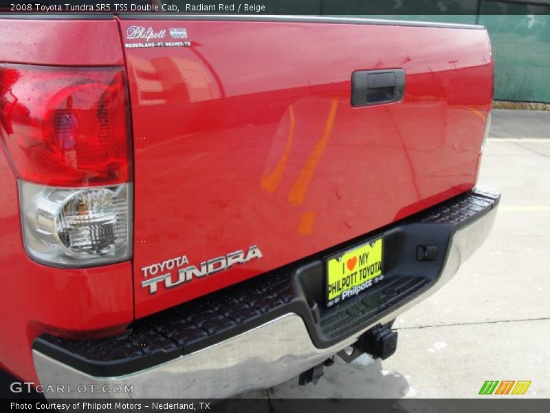 Radiant Red / Beige 2008 Toyota Tundra SR5 TSS Double Cab