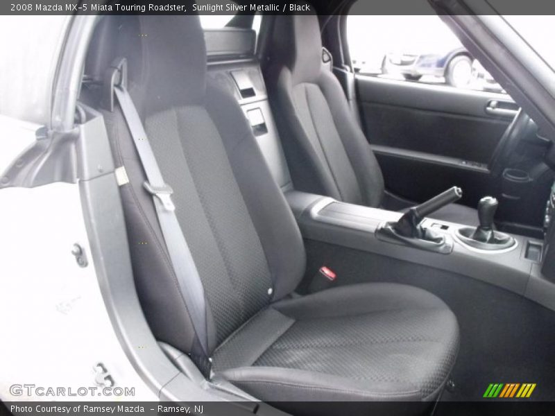 Sunlight Silver Metallic / Black 2008 Mazda MX-5 Miata Touring Roadster