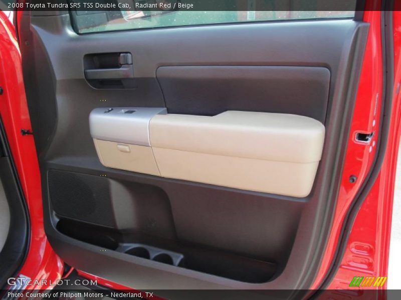 Radiant Red / Beige 2008 Toyota Tundra SR5 TSS Double Cab