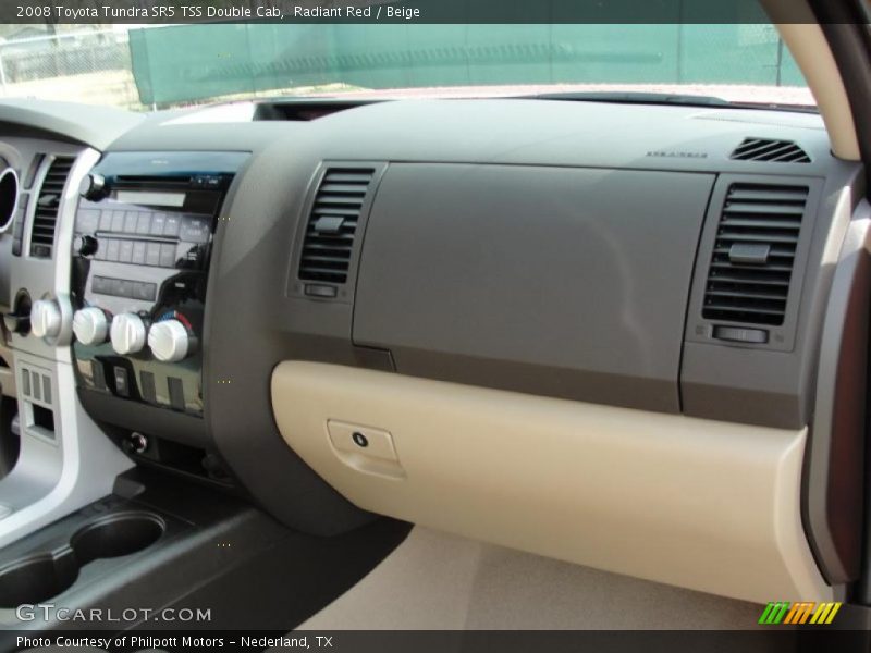 Radiant Red / Beige 2008 Toyota Tundra SR5 TSS Double Cab