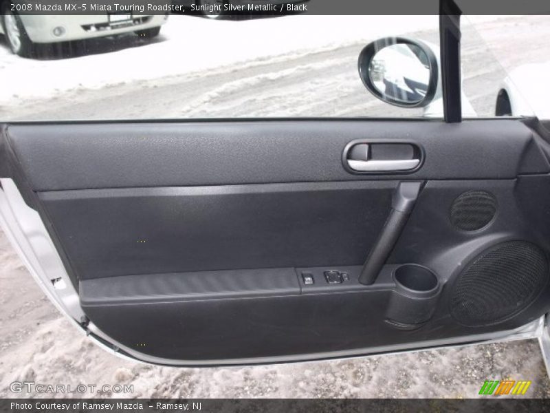 Sunlight Silver Metallic / Black 2008 Mazda MX-5 Miata Touring Roadster