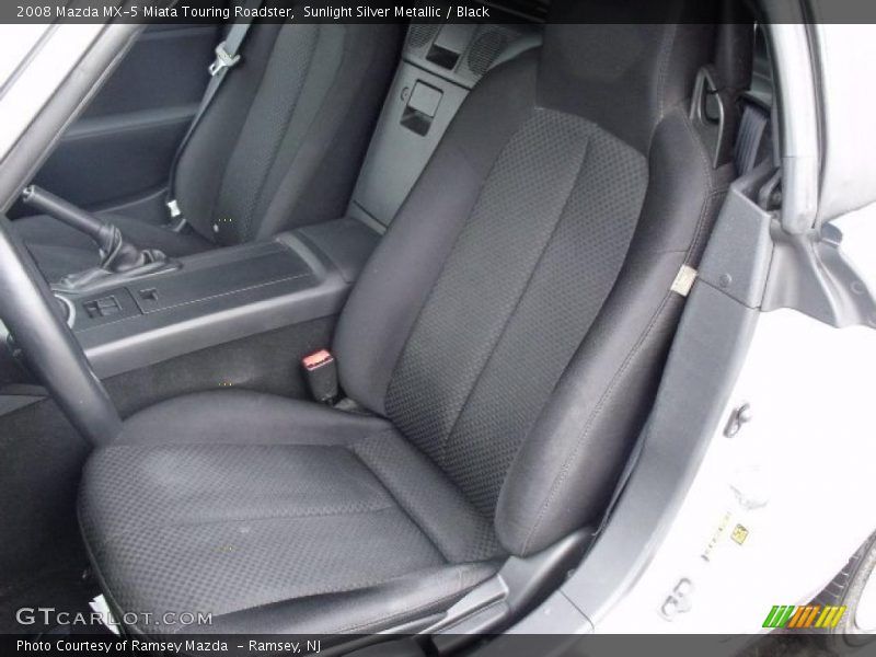 Sunlight Silver Metallic / Black 2008 Mazda MX-5 Miata Touring Roadster