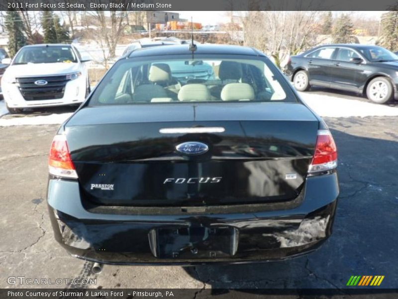 Ebony Black / Medium Stone 2011 Ford Focus SE Sedan