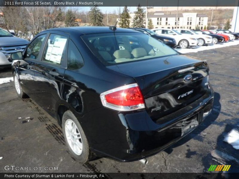 Ebony Black / Medium Stone 2011 Ford Focus SE Sedan