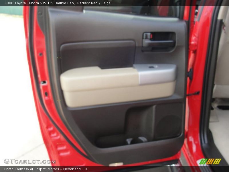 Radiant Red / Beige 2008 Toyota Tundra SR5 TSS Double Cab