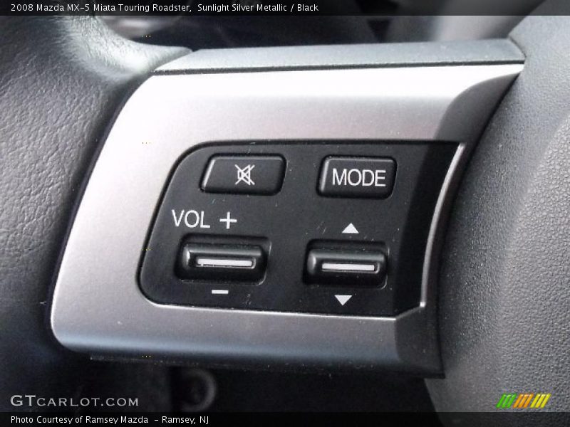 Sunlight Silver Metallic / Black 2008 Mazda MX-5 Miata Touring Roadster