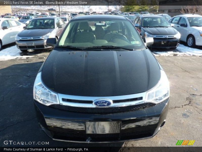 Ebony Black / Medium Stone 2011 Ford Focus SE Sedan