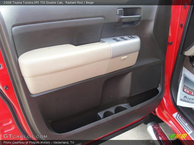 Radiant Red / Beige 2008 Toyota Tundra SR5 TSS Double Cab
