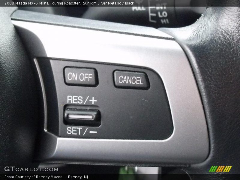 Sunlight Silver Metallic / Black 2008 Mazda MX-5 Miata Touring Roadster