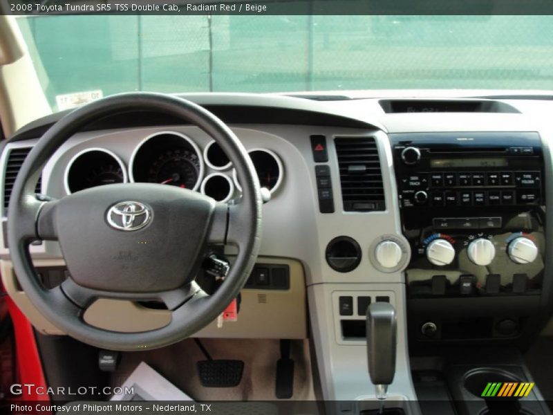 Radiant Red / Beige 2008 Toyota Tundra SR5 TSS Double Cab
